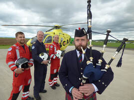 Ross McNaughtons Piping with Scotland's Charity Air Ambulance Crew